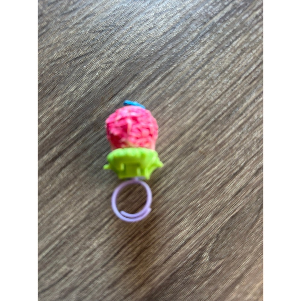 Polly Pocket - "FLOWER SURPRISE" Ring Complete - 1995  Blue Bird
